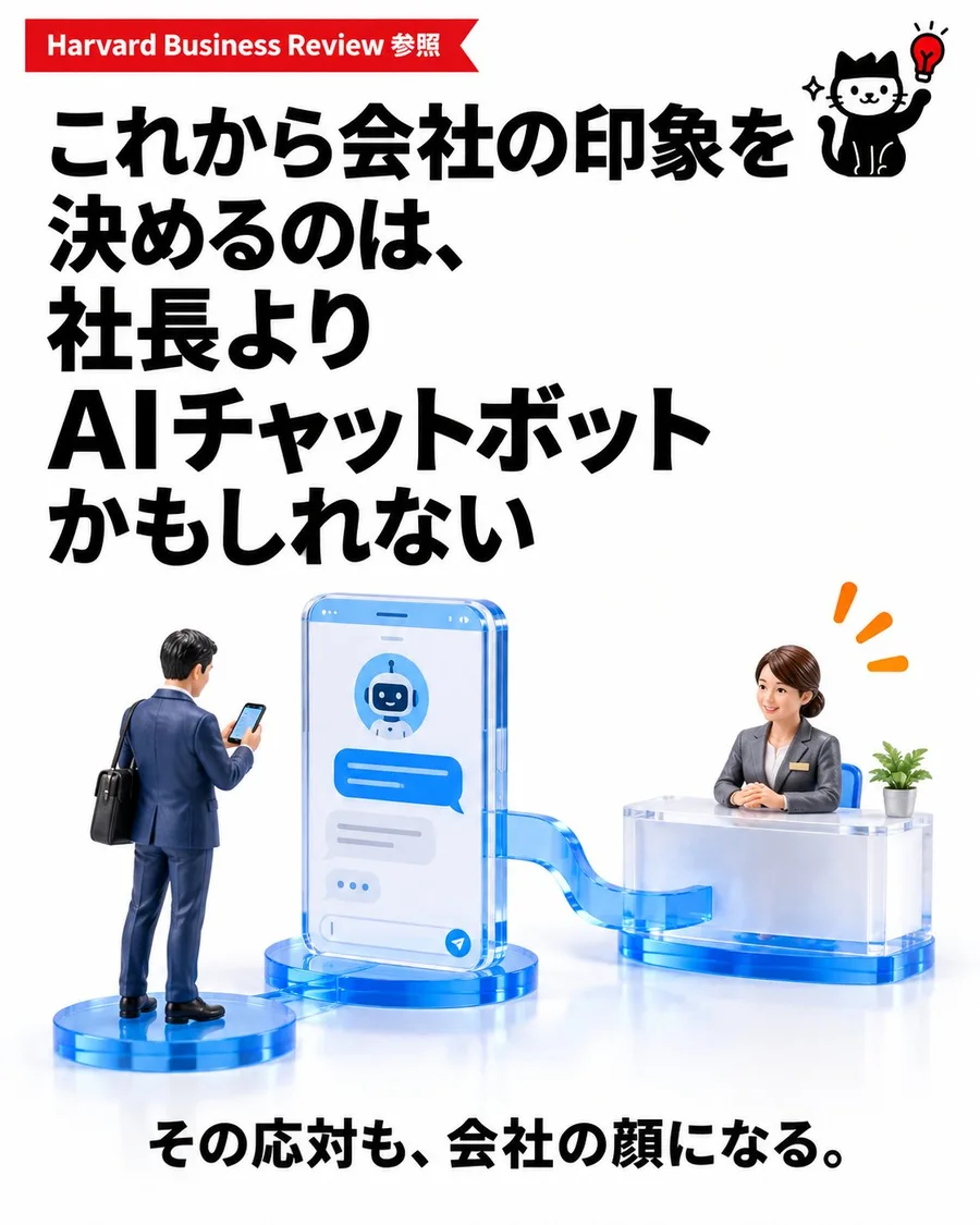 これから会社の印象を決めるのは、社長よりAIチャットボットかもしれない その応対も、会社の顔になる。